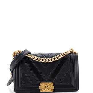 Chanel Boy Flap Bag Chevron Calfskin #229768C36B